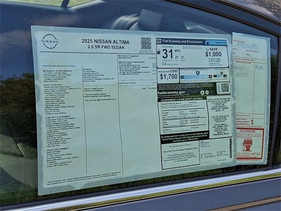 2025 Nissan Altima 2.5 SR