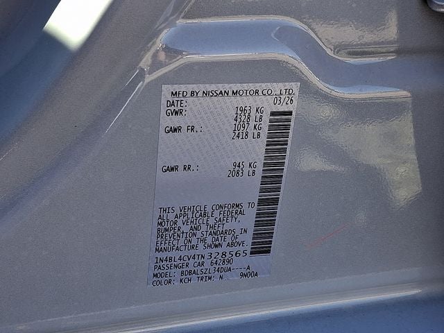 2026 Nissan Altima 2.5 SR