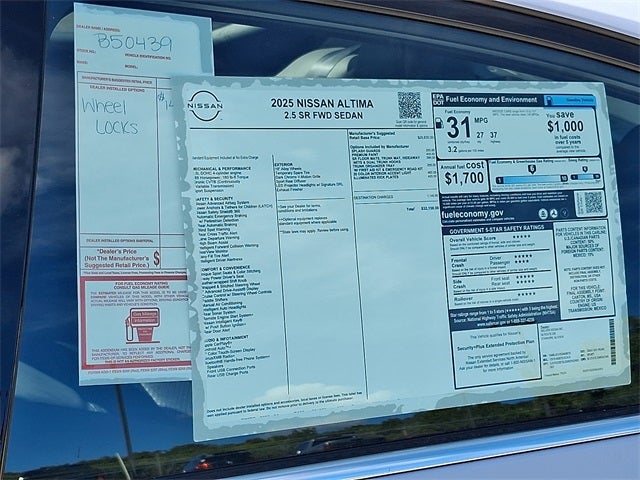 2025 Nissan Altima 2.5 SR