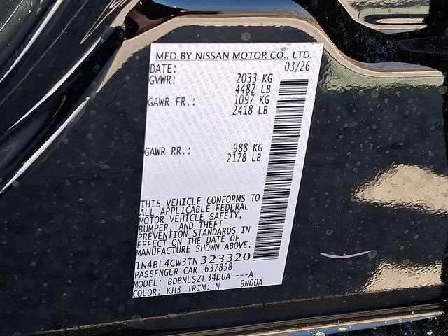2026 Nissan Altima 2.5 SR