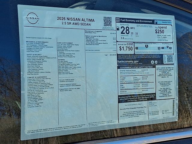 2026 Nissan Altima 2.5 SR