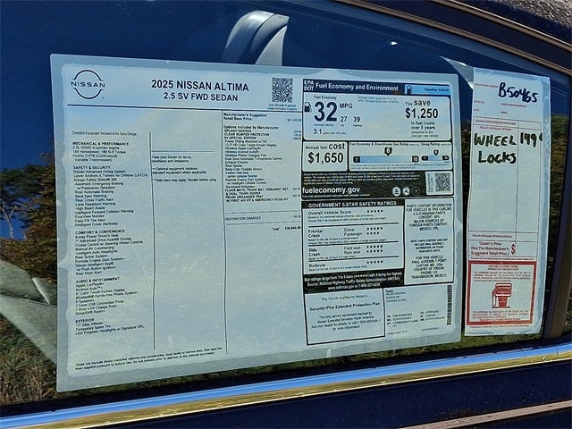 2025 Nissan Altima 2.5 SV