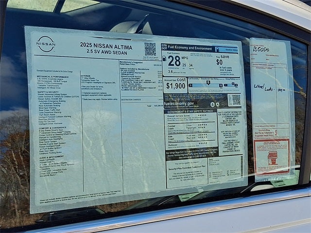 2025 Nissan Altima 2.5 SV