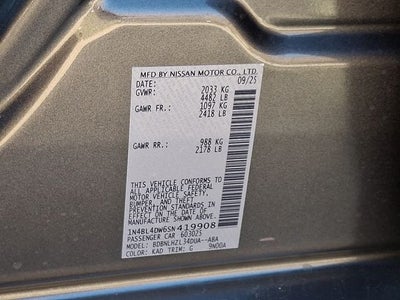 2025 Nissan Altima 2.5 SV