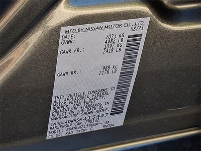 2025 Nissan Altima 2.5 SV