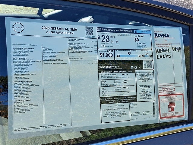 2025 Nissan Altima 2.5 SV