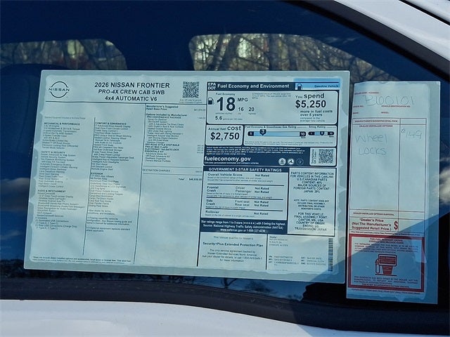 2026 Nissan Frontier PRO-4X