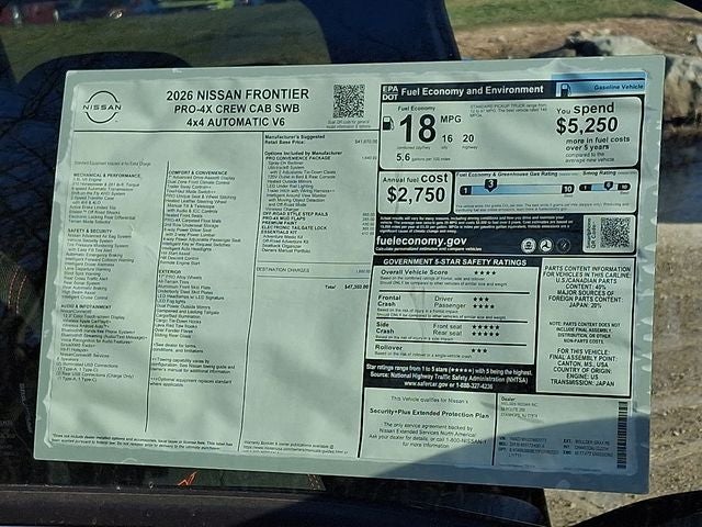 2026 Nissan Frontier PRO-4X