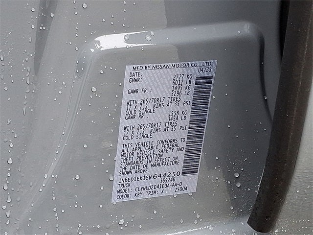 2025 Nissan Frontier PRO-4X