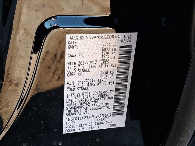 2026 Nissan Frontier PRO-4X