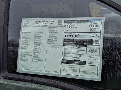 2026 Nissan Frontier PRO-4X
