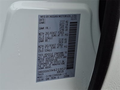 2026 Nissan Frontier SV