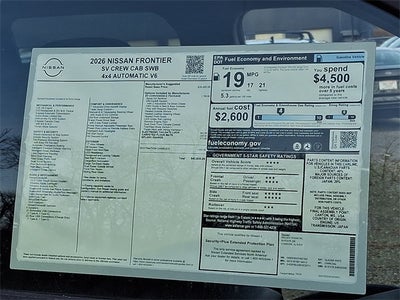 2026 Nissan Frontier SV