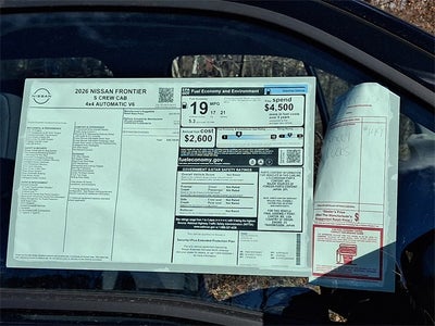 2026 Nissan Frontier S