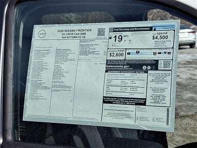 2026 Nissan Frontier SV