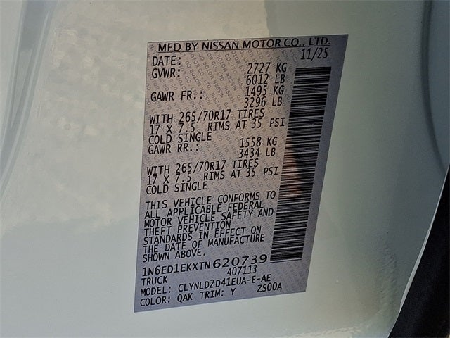 2026 Nissan Frontier PRO-4X