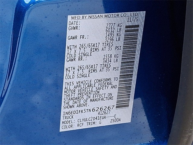 2026 Nissan Frontier SV