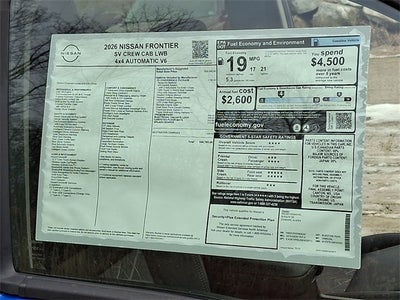 2026 Nissan Frontier SV