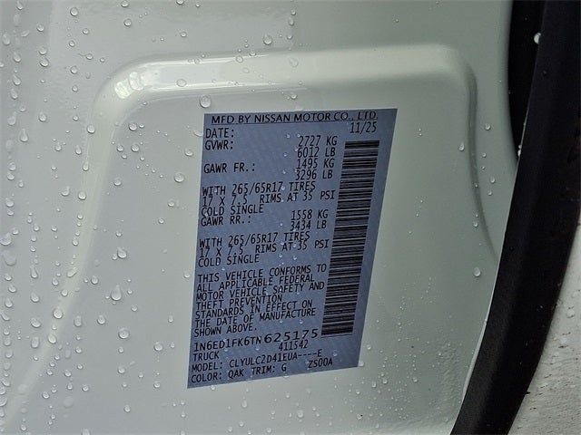 2026 Nissan Frontier SV