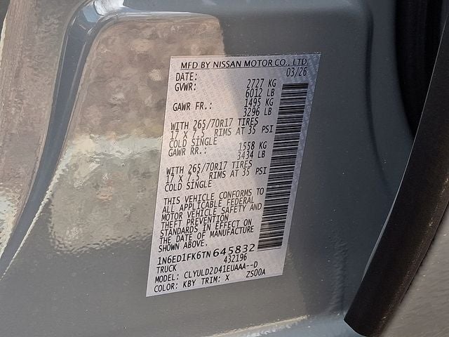 2026 Nissan Frontier PRO-4X