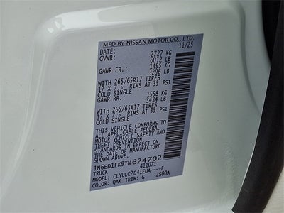 2026 Nissan Frontier SV