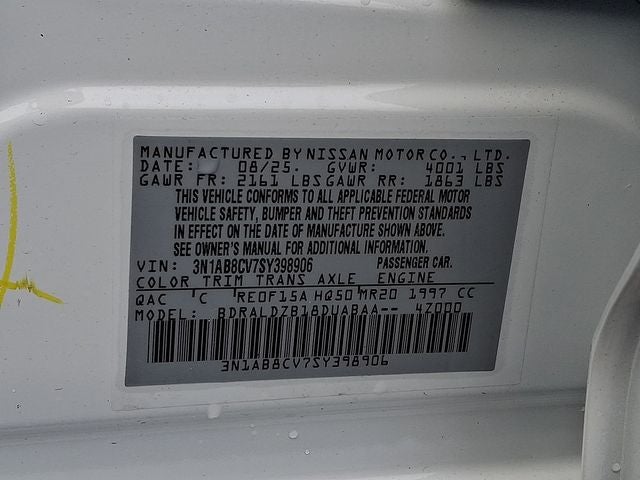 2025 Nissan Sentra SV