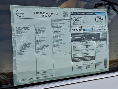 2025 Nissan Sentra SV