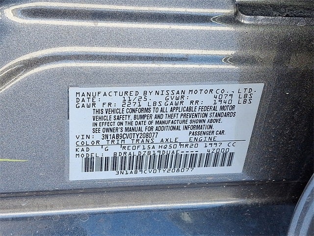 2026 Nissan Sentra SV