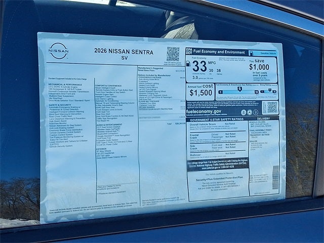 2026 Nissan Sentra SV