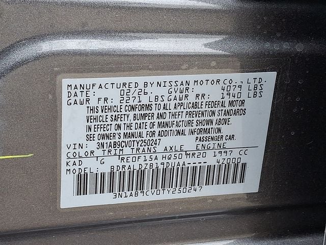 2026 Nissan Sentra SV