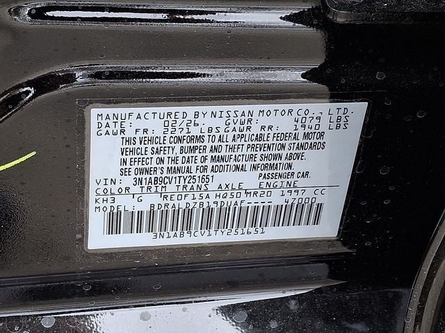 2026 Nissan Sentra SV