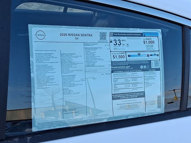 2026 Nissan Sentra SV