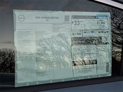 2026 Nissan Sentra SV