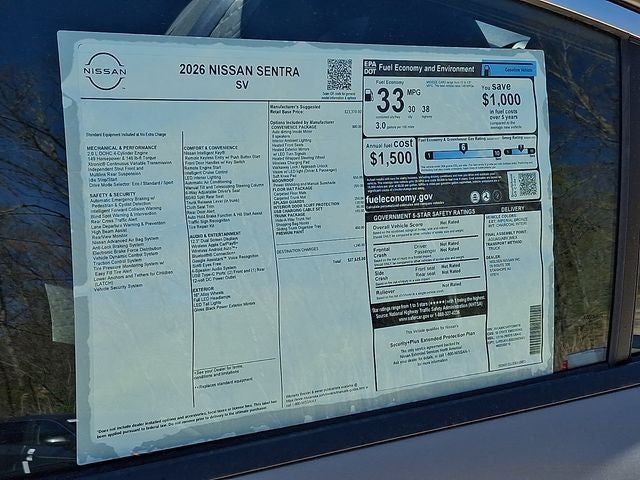 2026 Nissan Sentra SV