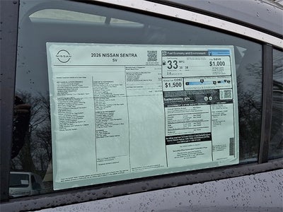 2026 Nissan Sentra SV