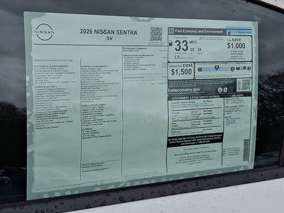 2026 Nissan Sentra SV