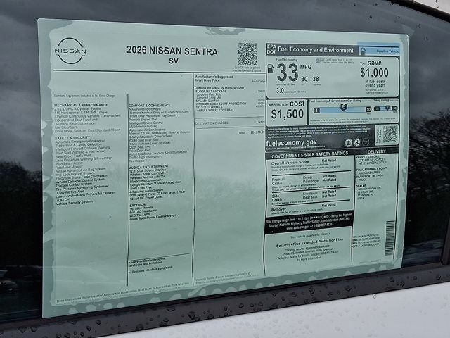 2026 Nissan Sentra SV