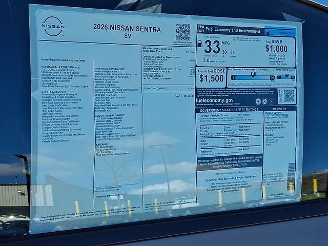 2026 Nissan Sentra SV
