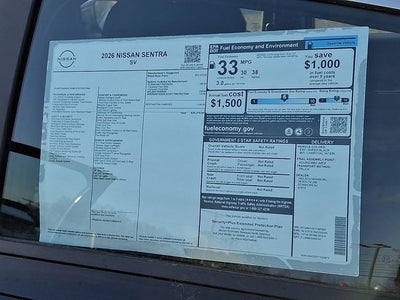 2026 Nissan Sentra SV