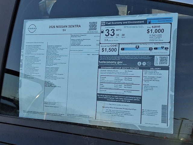 2026 Nissan Sentra SV