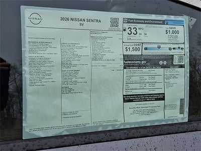 2026 Nissan Sentra SV