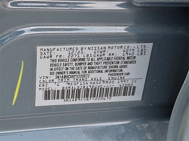 2026 Nissan Sentra SV