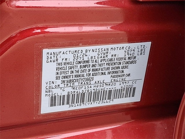 2026 Nissan Sentra SV