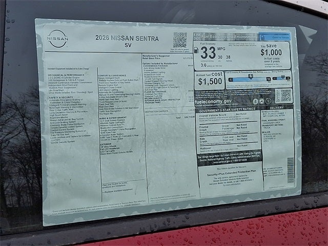 2026 Nissan Sentra SV