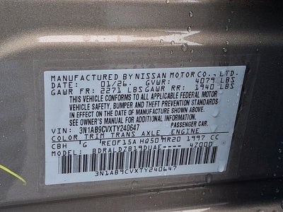 2026 Nissan Sentra SV