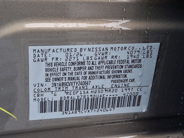 2026 Nissan Sentra SV