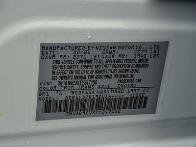 2026 Nissan Sentra SV