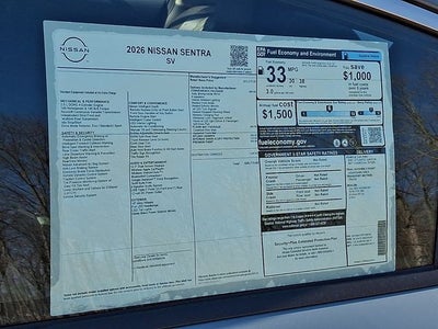 2026 Nissan Sentra SV