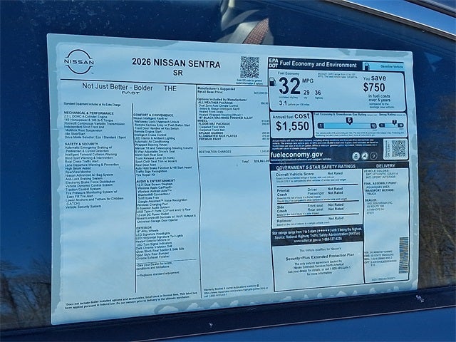 2026 Nissan Sentra SR