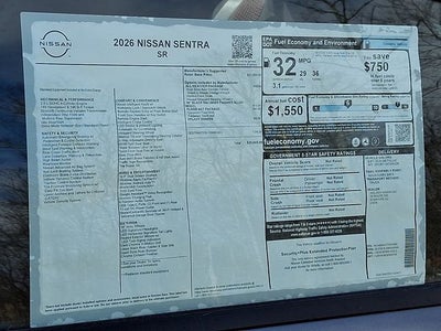 2026 Nissan Sentra SR
